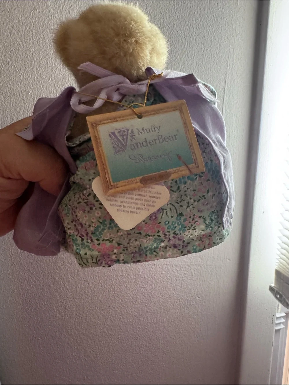 Muddy vanderbear Plush Teddy Bear in Lavender Dress